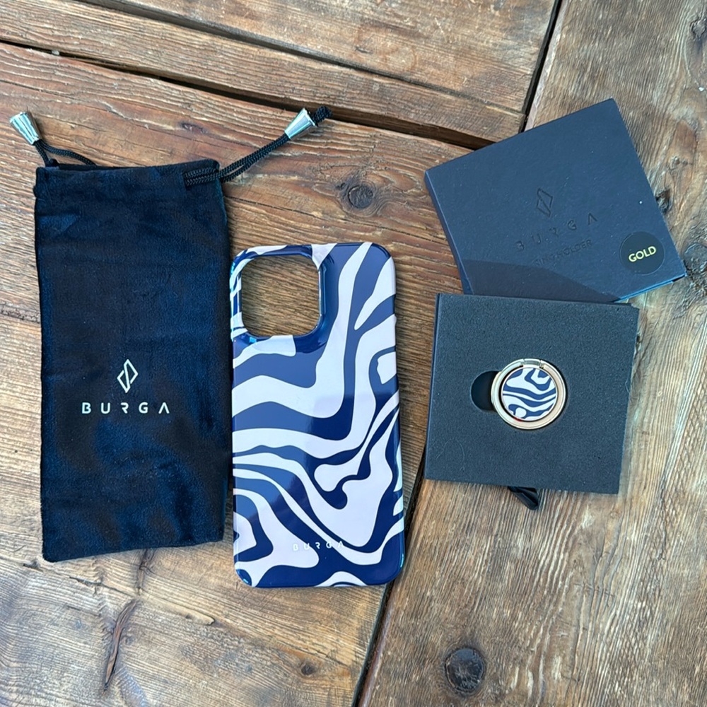 Burga iPhone 14 Pro Max case and ring holder NIB